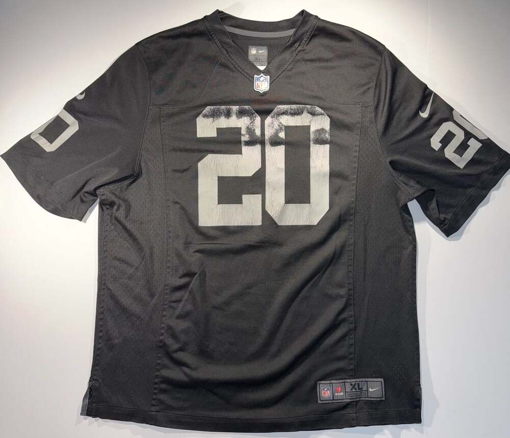 Nike Oakland Raiders Darren McFadden #20 NFL On Field Jersey Black Size XL